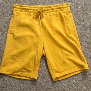 Forever 21 Yellow Sweat Shorts